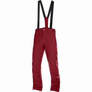 Salomon STORMSEASON Pánske lyžiarske nohavice, červená, veľkosť