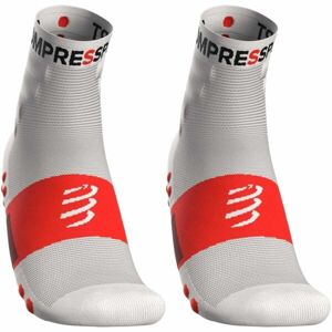 Compressport TRAINING SOCKS 2-PACK Športové ponožky, biela, veľkosť 35-38