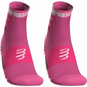 Compressport TRAINING SOCKS 2-PACK Športové ponožky, ružová, veľkosť 35-38