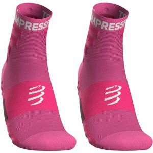 Compressport TRAINING SOCKS 2-PACK Športové ponožky, ružová, veľkosť 42-44