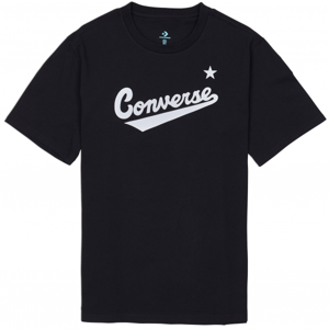 Converse CENTER FRONT LOGO TEE Pánske tričko, čierna, veľkosť S