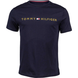 Tommy Hilfiger CN SS TEE LOGO Pánske tričko, čierna, veľkosť