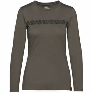 Northfinder ORGESA Dámske tričko organická bavlna, khaki, veľkosť XS