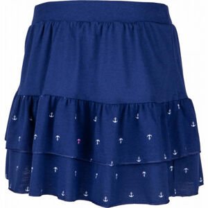 Lewro TINA Dievčenská sukňa s volánmi, tmavo modrá, veľkosť 128-134