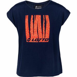 Lotto VICA Dievčenské tričko s krátkym rukávom, tmavo modrá, veľkosť 140-146