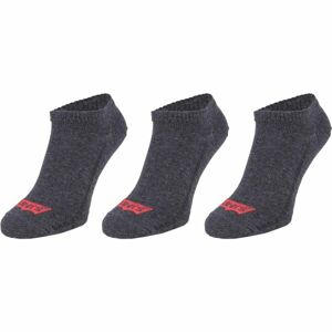 Levi's LOW CUT BATWING LOGO 3P Ponožky, tmavo sivá, veľkosť 35-38