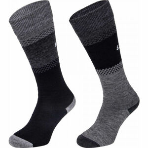 Eisbär SKI COMFORT 2 PACK Dámske členkové ponožky, tmavo sivá, veľkosť 43-46
