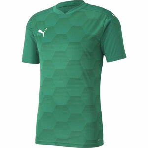 Puma TEAMFINAL 21 GRAPHIC JERSEY Pánske športové tričko, zelená, veľkosť XXL