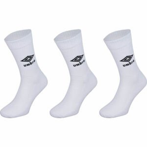 Umbro SPORTS SOCKS - 3 PACK Ponožky, biela, veľkosť L