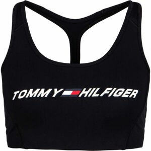 Tommy Hilfiger LIGHT INTENSITY GRAPHIC BRA Dámska športová podprsenka, čierna, veľkosť M