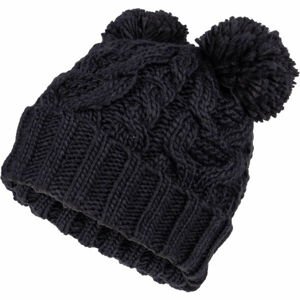 Lewro OSSIA Dievčenská pletená čiapka, čierna, veľkosť