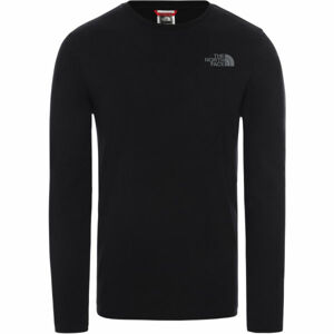 The North Face L/S EASY TEE DEEP M Pánske tričko, čierna, veľkosť