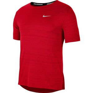 Nike DRI-FIT MILER Pánske bežecké tričko, červená, veľkosť