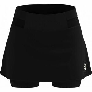 Compressport PERFORMANCE SKIRT W Dámska bežecká sukňa, čierna, veľkosť L