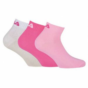 Fila QUARTER PLAIN SOCKS 3P Ponožky, ružová, veľkosť 39 - 42