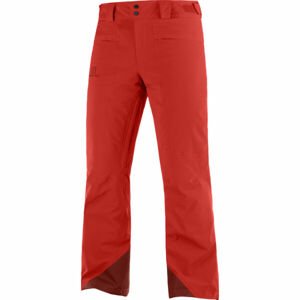 Salomon BRILLIANT PANT M Pánske lyžiarske nohavice, červená, veľkosť