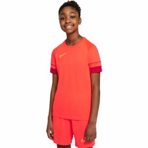 Nike DRI-FIT ACADEMY Detské futbalové tričko, červená, veľkosť S