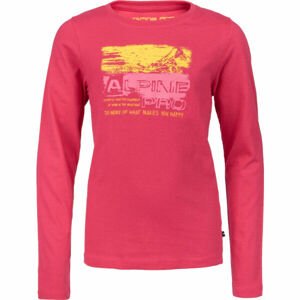 ALPINE PRO ANSLO Dievčenské tričko, červená, veľkosť 116-122