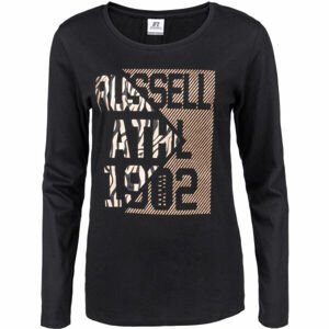 Russell Athletic L/S CREWNECK TEE SHIRT Dámske tričko, čierna, veľkosť L