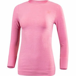 Klimatex CINDY Funkčné dámske bezšvové termo tričko, ružová, veľkosť M