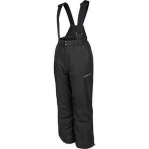 ALPINE PRO HERDO Chlapčenské lyžiarske nohavice, čierna, veľkosť 140-146
