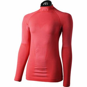 Mico L/SLVS MOCK NECK SHIRT WARM CONTROL W Dámske termo tričko, červená, veľkosť S