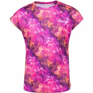 Fitforce MALIKA Dievčenské fitness tričko, ružová, veľkosť 116-122