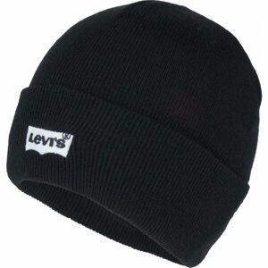 Levi's BATWING EMBROIDERED SLOUCHY BEANIE Zimná čiapka, čierna, veľkosť UNI