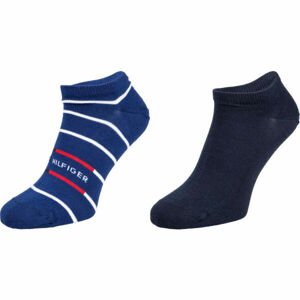 Tommy Hilfiger MEN SNEAKER 2P BRETON STRIPE Pánske ponožky, tmavo modrá, veľkosť 39 - 42