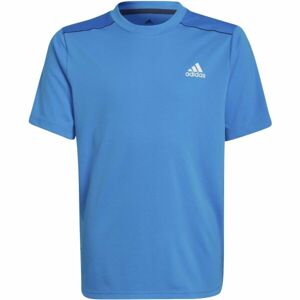 adidas D4S TEE Chlapčenské športové tričko, modrá, veľkosť 128