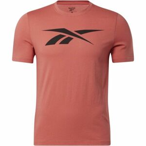 Reebok GS VECTOR TEE Pánske tričko, oranžová, veľkosť XXL
