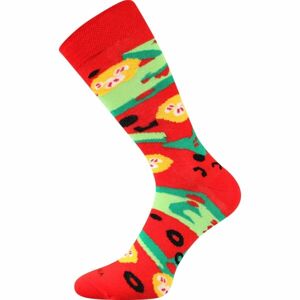 Lonka PIZZA MARGARITTA Dámske ponožky, červená, veľkosť 38-41