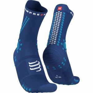 Compressport PRO RACING SOCKS v4.0 TRAIL Bežecké ponožky, modrá, veľkosť T1