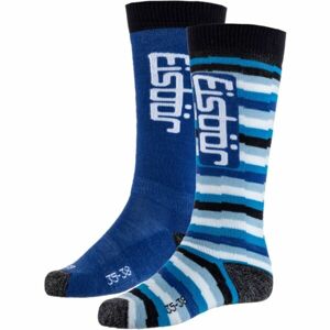 Eisbär JR SKI COMFORT 2PACK Detské lyžiarske ponožky, modrá, veľkosť 27-30