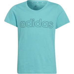 adidas LIN T Dievčenské tričko, zelená, veľkosť 116
