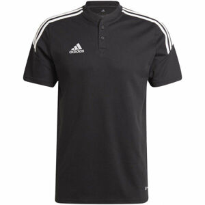 adidas CON22 POLO Pánske polo tričko, čierna, veľkosť XXL
