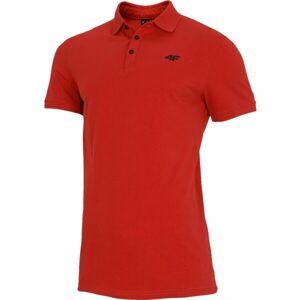 4F MEN'S T-SHIRT Pánske tričko polo, červená, veľkosť S