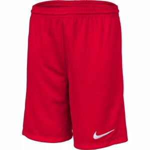 Nike DRI-FIT PARK 3 JR TQO Chlapčenské futbalové šortky, červená, veľkosť L