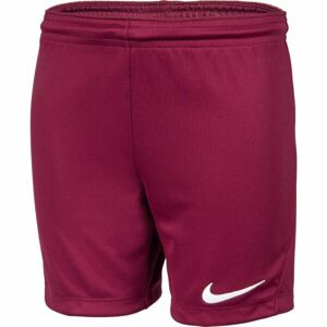 Nike DRI-FIT PARK 3 JR TQO Chlapčenské futbalové šortky, vínová, veľkosť M