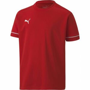 Puma TEAM GOAL TRAINING JERSEY CORE JR Chlapčenské tričko, červená, veľkosť 128