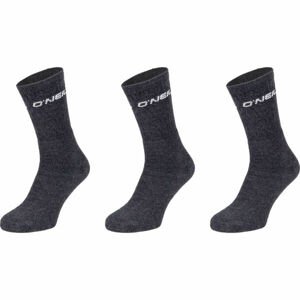 O'Neill SPORTSOCK 3P Unisex ponožky, tmavo sivá, veľkosť 35-38