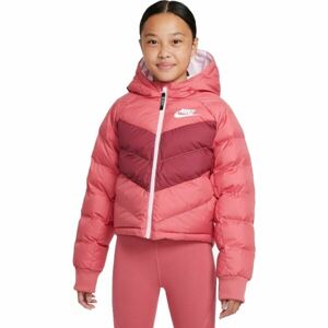 Nike NSW SYNFL HD JKT G Dievčenská  bunda, ružová, veľkosť L