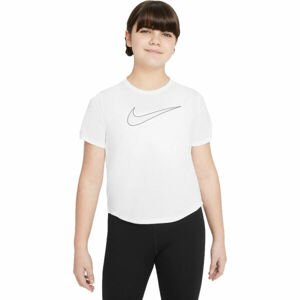 Nike DF ONE SS TOP GX G Dievčenské tričko, biela, veľkosť