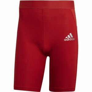 adidas TF SHO TIGHT Pánske spodné šortky, červená, veľkosť XL