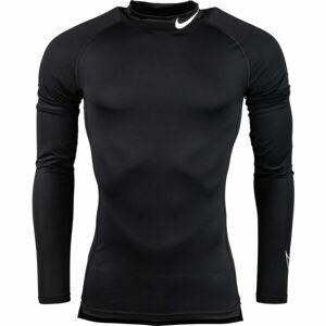Nike NP DF TIGHT LS MOCK M Pánske tréningové tričko, čierna, veľkosť XL