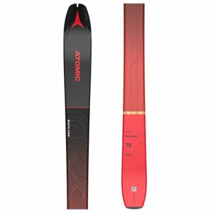 Atomic BACKLAND 78 + SKIN 78/80 Skialpinistické lyže, červená, veľkosť 170