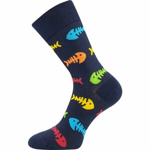 Lonka RYBY Unisex ponožky, tmavo modrá, veľkosť 35-38