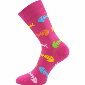 Lonka RYBY Unisex ponožky, ružová, veľkosť 35-38