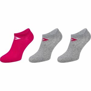 Converse BASIC WOMEN LOW CUT 3PP Dámske ponožky, sivá, veľkosť 35-38