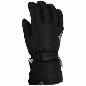 Lewro KAYA Detské lyžiarske rukavice, čierna, veľkosť 12-15